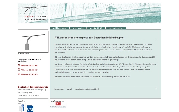 Internetportal zum Deutschen Brückenbaupreis