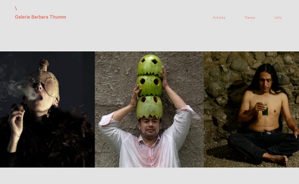 Website für die Kunstgalerie Barbara Thumm auf Basis von Wordpress als CMS