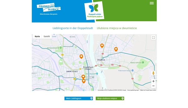 Kampagnenwebsite für die Doppelstadt Frankfurt (Oder) - Slubice