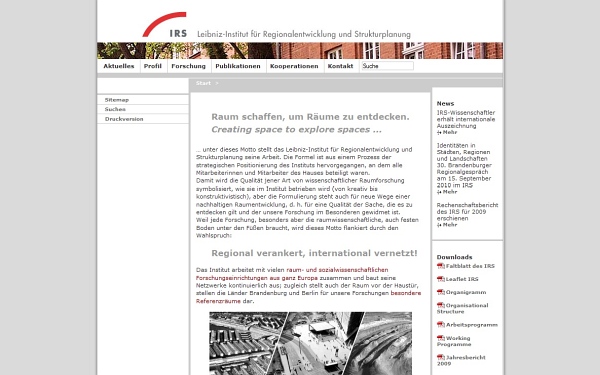 Relaunch - Internetportal mit Redaktionssystem (CMS) für ein Forschungsinstitut