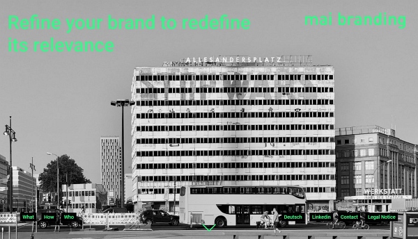 Realisierung einer Website für eine Branding-Agentur