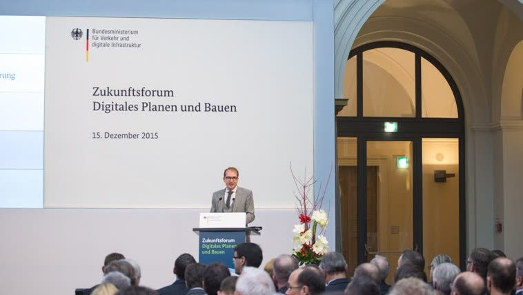 Screenshot 2: Website für das Zukunftsforum Digitales Planen und Bauen des BMVI