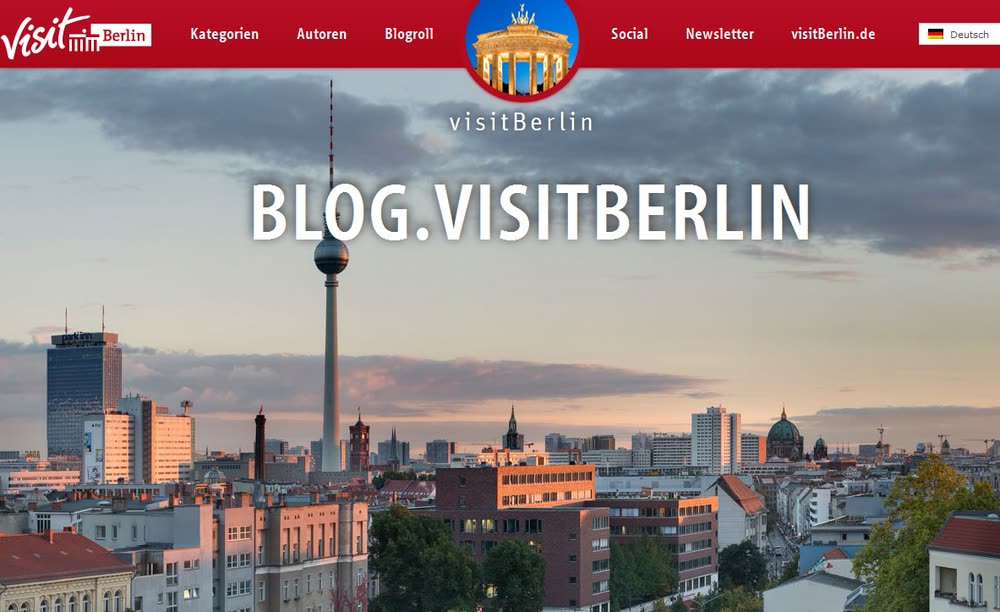 Screenshot 1: Betreuung und Weiterentwicklung von zwei visitberlin-Websites mit Wordpress