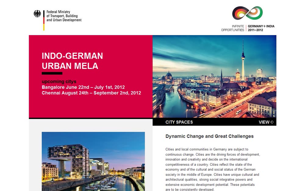 Screenshot 2: Website mit Ausstellungsdokumentation im Rahmen des Jubiläums deutsch-indischer Diplomatie