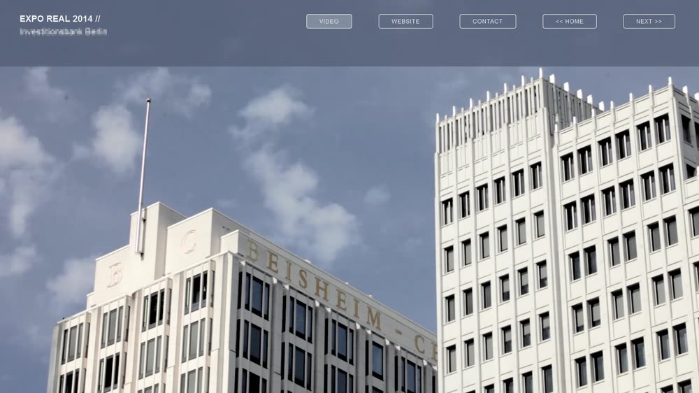 Screenshot 2: Design und Entwicklung einer Touchscreen-Applikation zur Immobilienmesse EXPO REAL