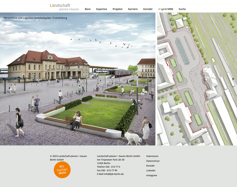 Screenshot 1: Konzept, Design und Realisierung einer Website mit Wordpress