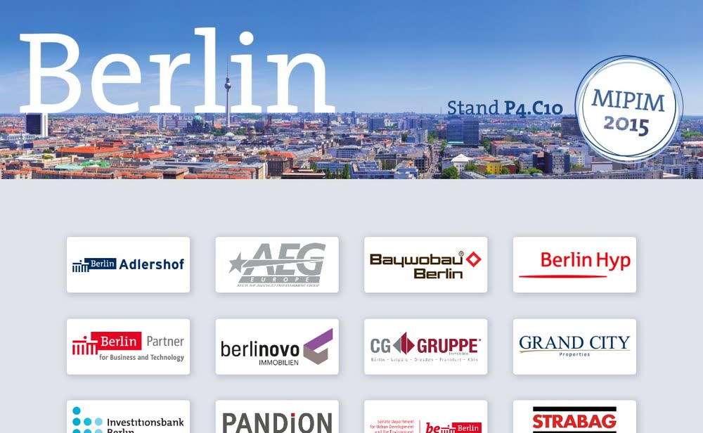 Screenshot 1: Konzept, Design und Programmierung einer Touchscreen-Applikation zur Immobilienmesse MIPIM