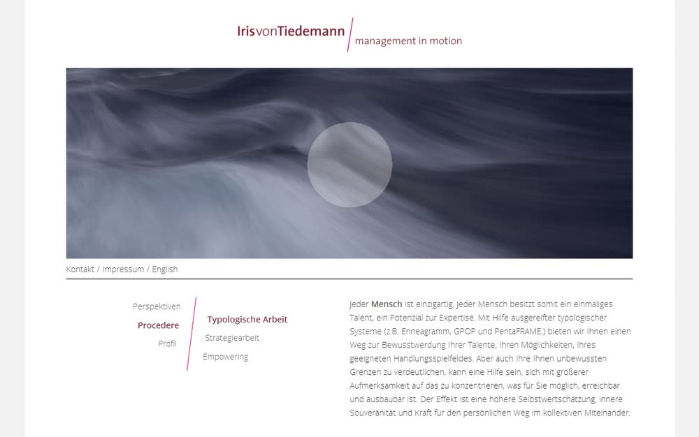 Screenshot 2: Realisierung einer Website mit Wordpress als CMS