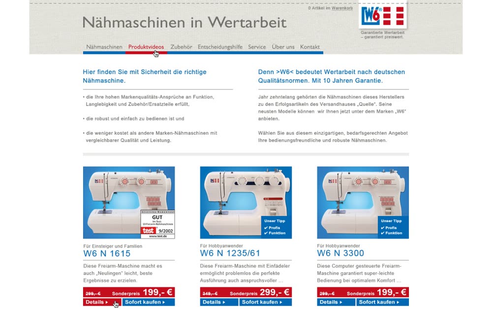 Screenshot 2: Marketingkonzept, Shopkonzept, Webdesign und Programmierung eines Webshops auf Basis von Magento